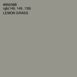 #95958B - Lemon Grass Color Image